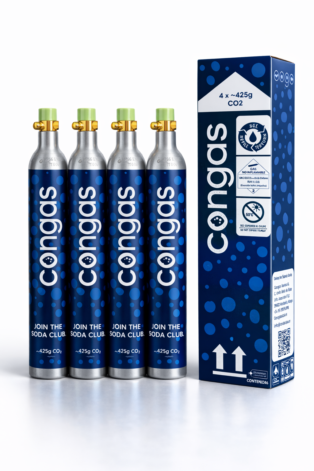 Pack 4 Cilindros de CO2