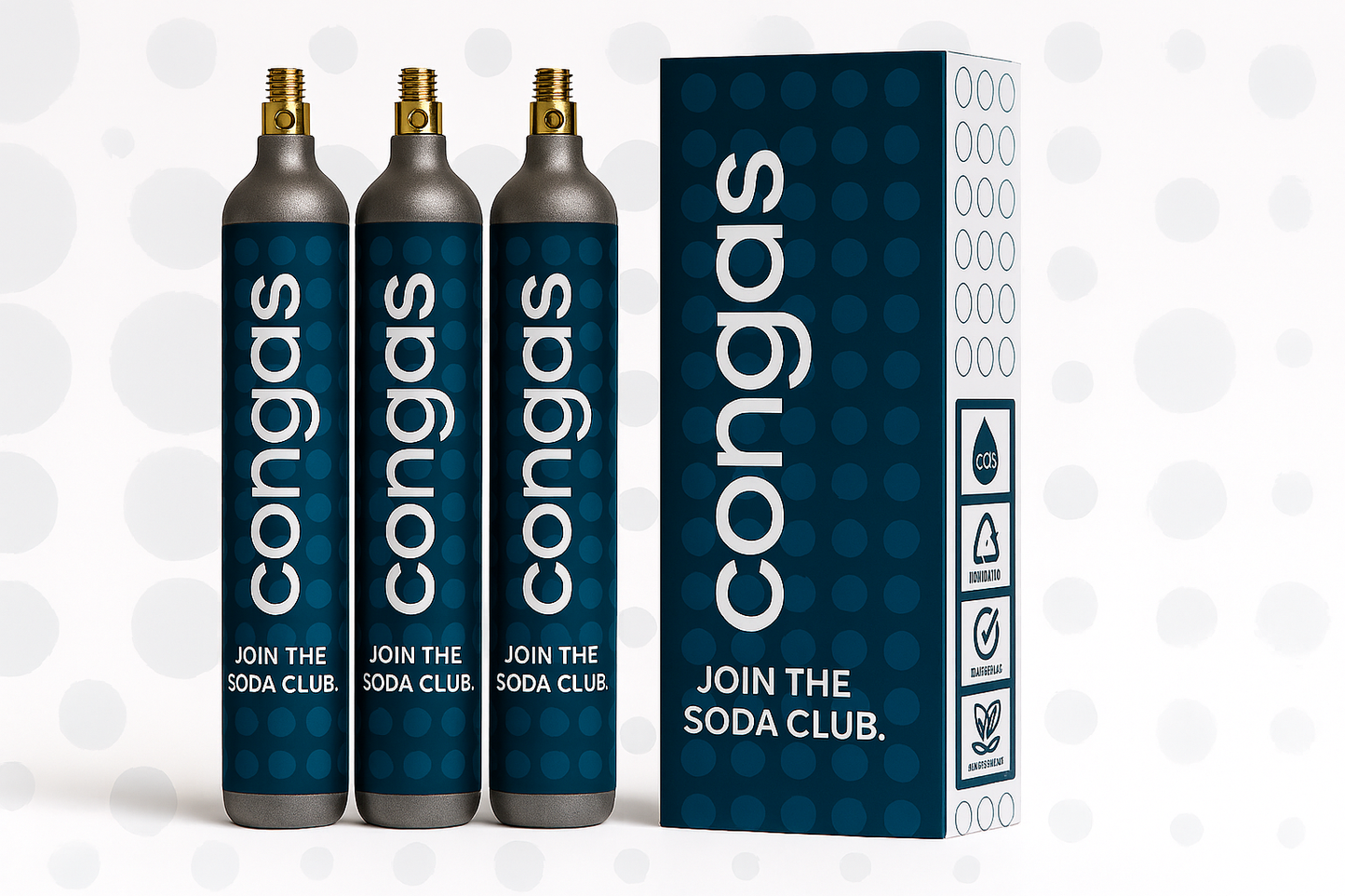 Pack 3 Cilindros de CO2