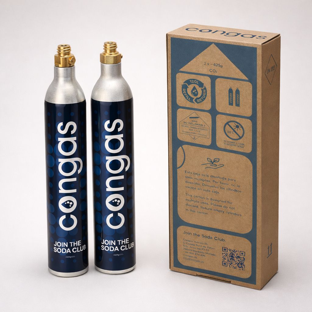 Pack 2 Cilindros de CO2